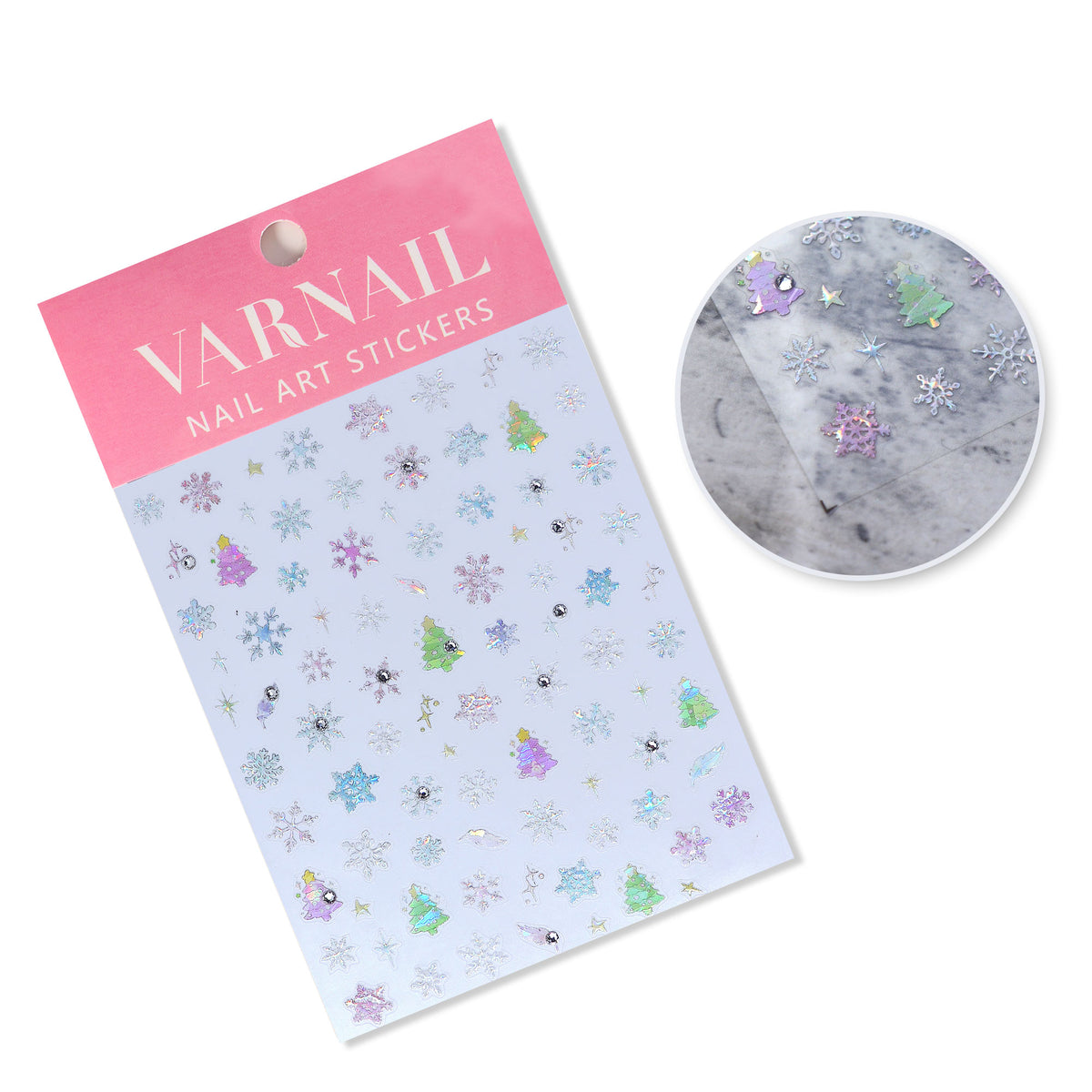 Rhinestone Nail Sticker - Snowflake