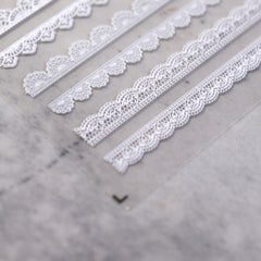 5D Nail Sticker - Lace Bowknot