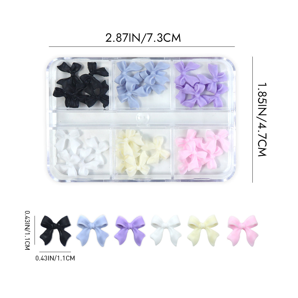 Coquette Bows Nail Charms - 6 Grids