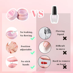 Solid Nail Tips Adhesive Gel Glue