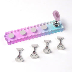 Magnetic Nail Practice Stand with Holders