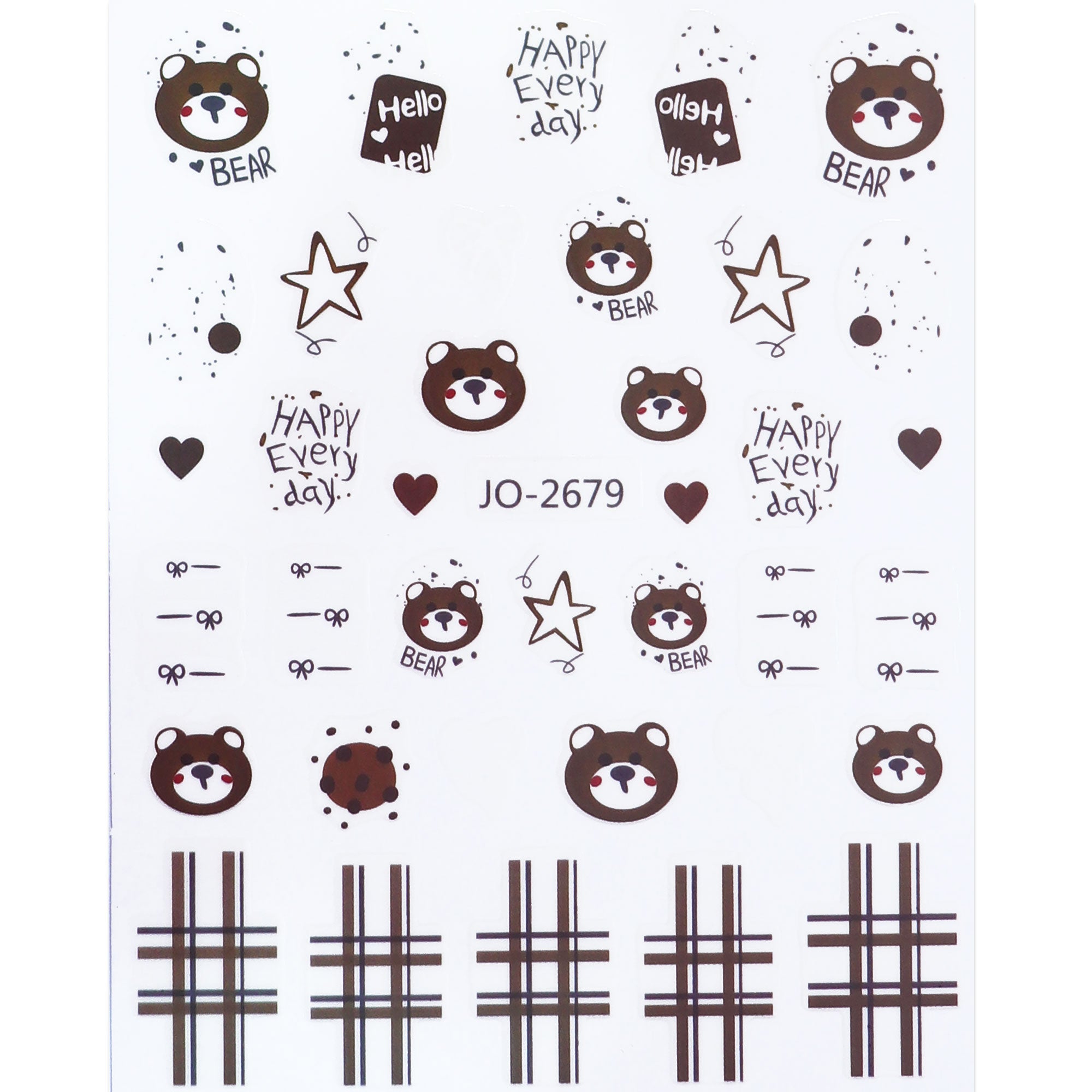 Nail Sticker - Lovely Bear