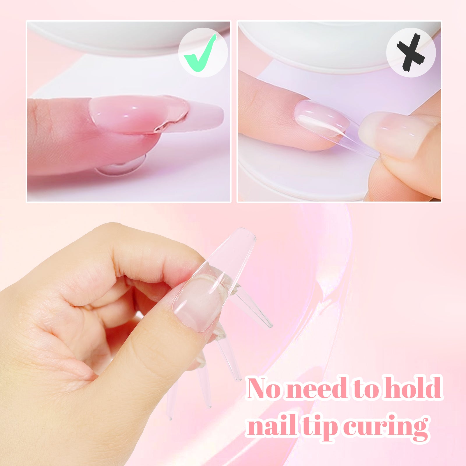 Solid Nail Tips Adhesive Gel Glue