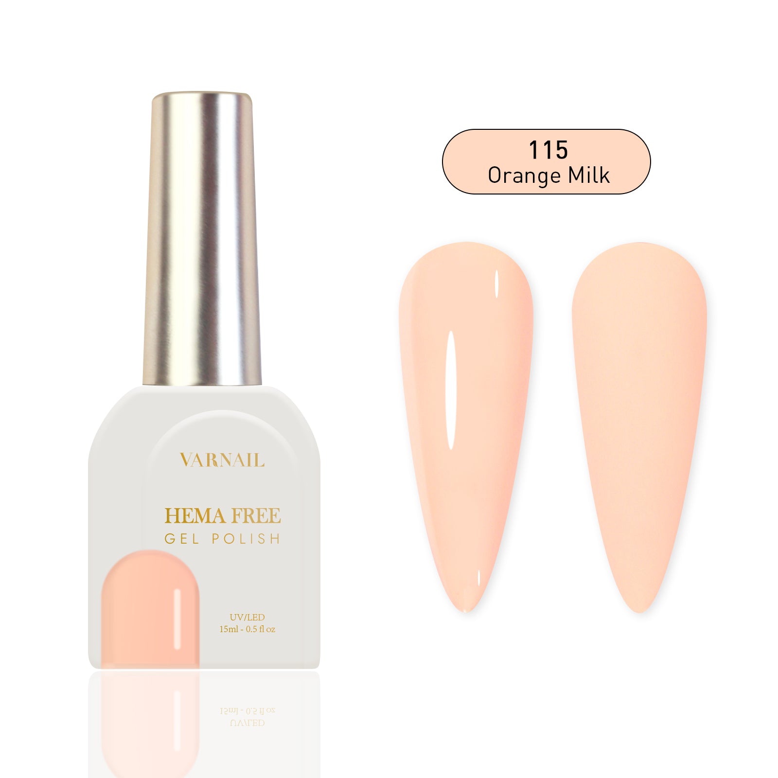 Hema-Free Gel Polish - 115 Orange Milk