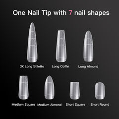 Multifunctional Soft Gel Nail Tips  - Stiletto