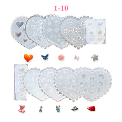 3D DIY Nail Art Mold Set - (01-10)