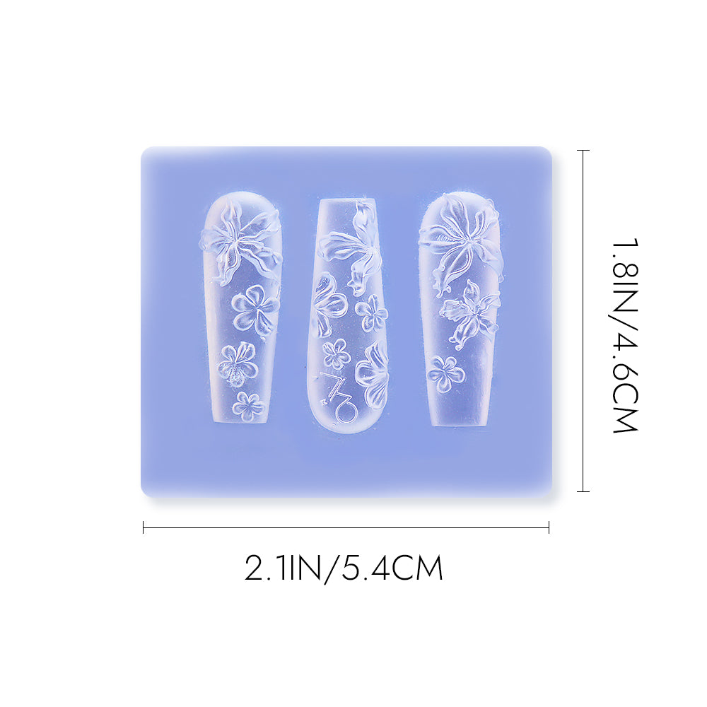 3D Nail Art Mold (Upgrade) - #23 Icy Flower