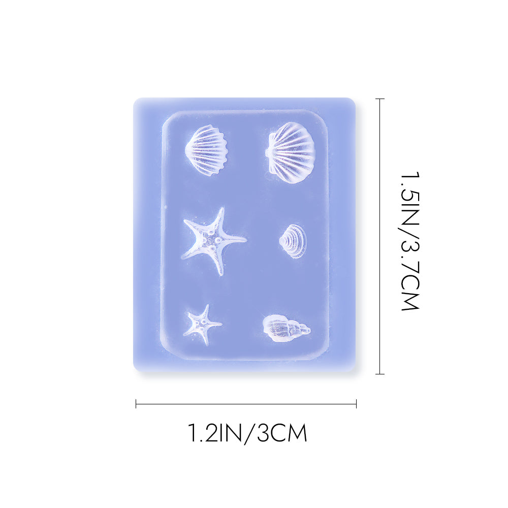 3D Nail Art Mold - #30 Shell Starfish