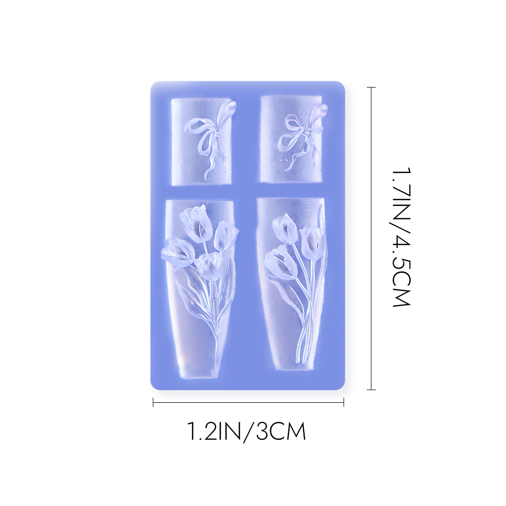 3D Nail Art Mold (Upgrade) - #22 Tulip