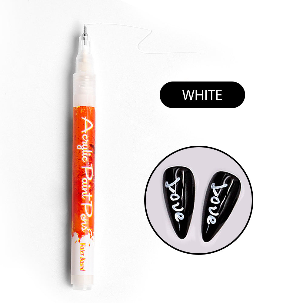 UDIYO Nail Art Pens,High Pigmented Decorative Nail Polish Pen Drawing  Graffiti Nail Supplies 